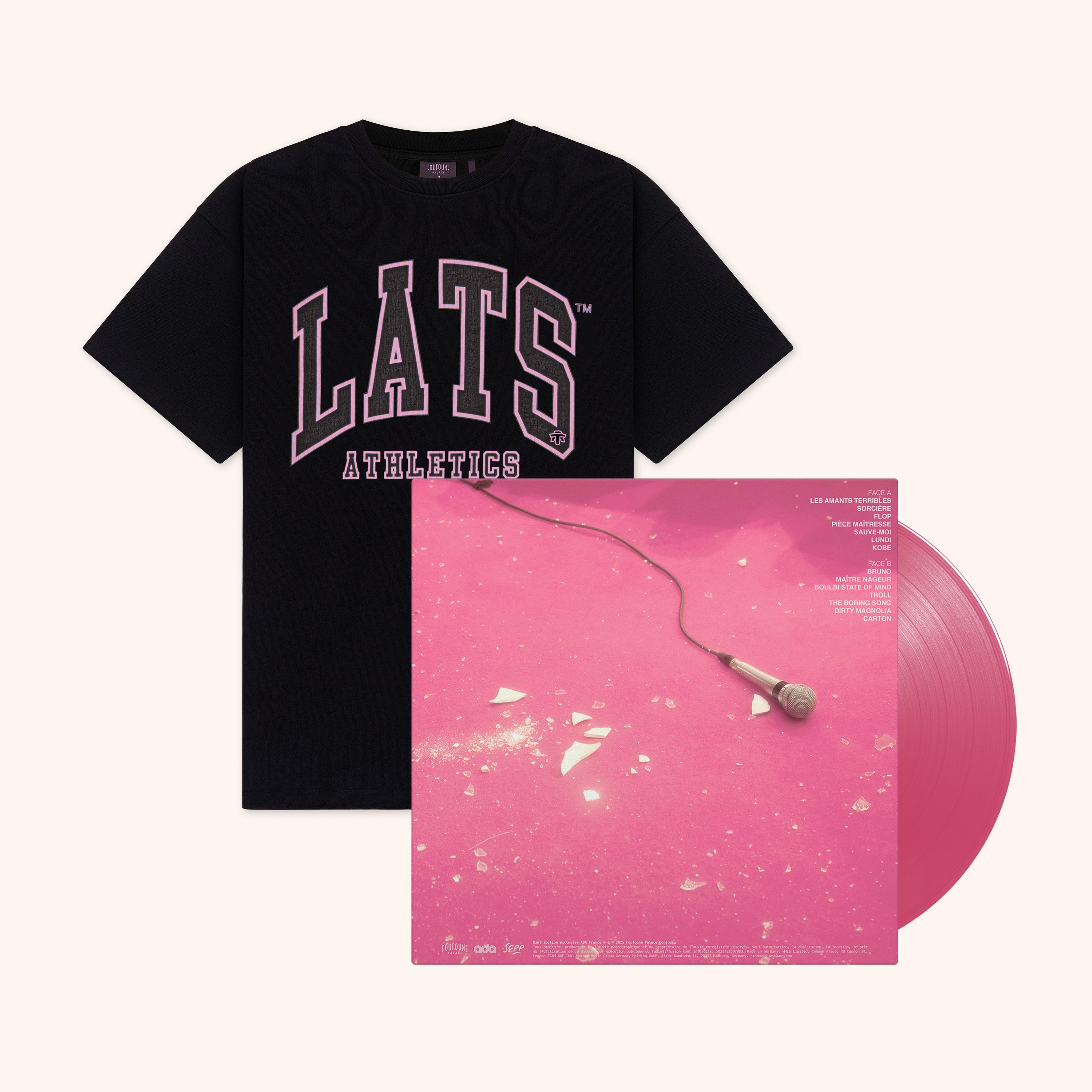 PACK VINYLE + T-SHIRT - LES AMANTS TERRIBLES